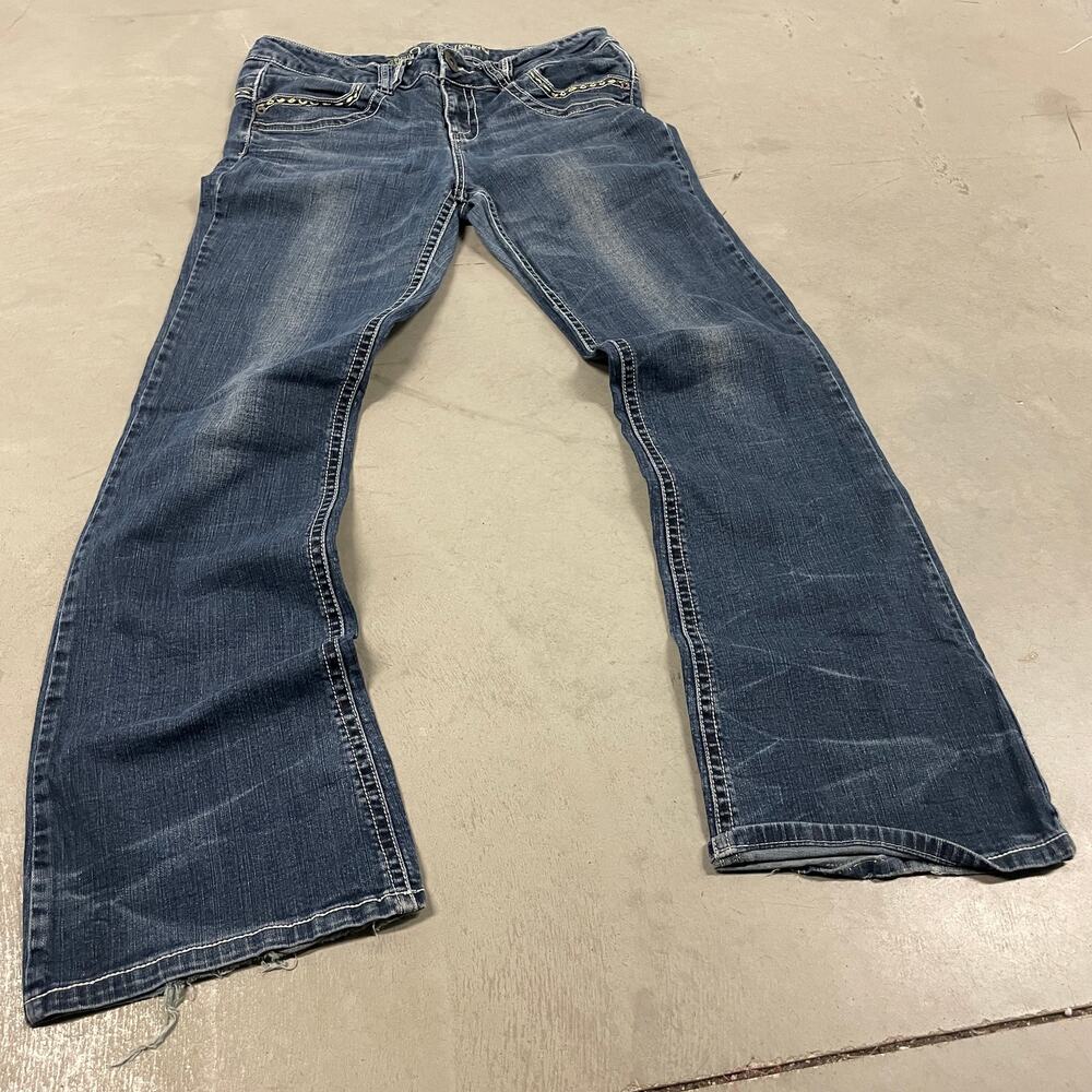 Y2K vanity low rise bootcut jeans 29x33
